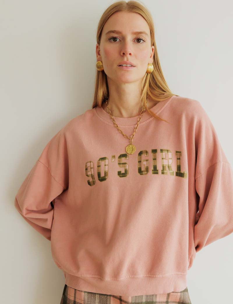 Blush 90's Girl sweatshirt