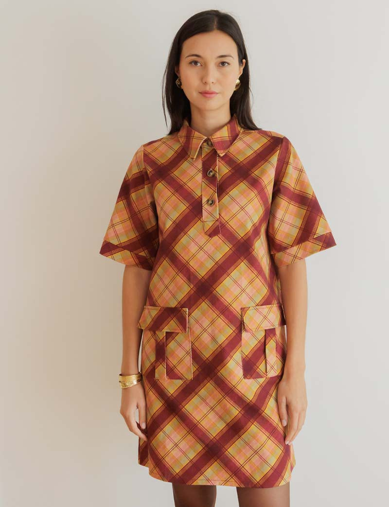 Robe à carreaux Anais