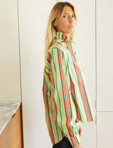Green striped Gustava blouse