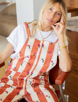 Terracotta & Floral Overalls Alix