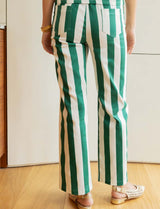 Green striped jeans Aldo