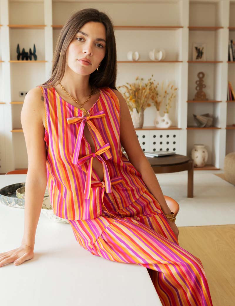 Multi-striped skirt Yama