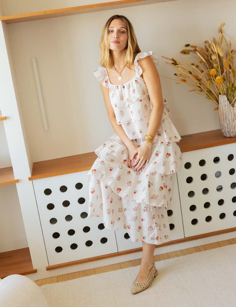 Celesta floral skirt