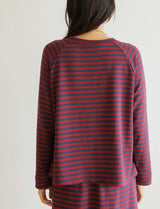 T-shirt marine & bordeaux Nati