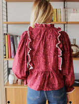 Blouse bordeaux Batisa
