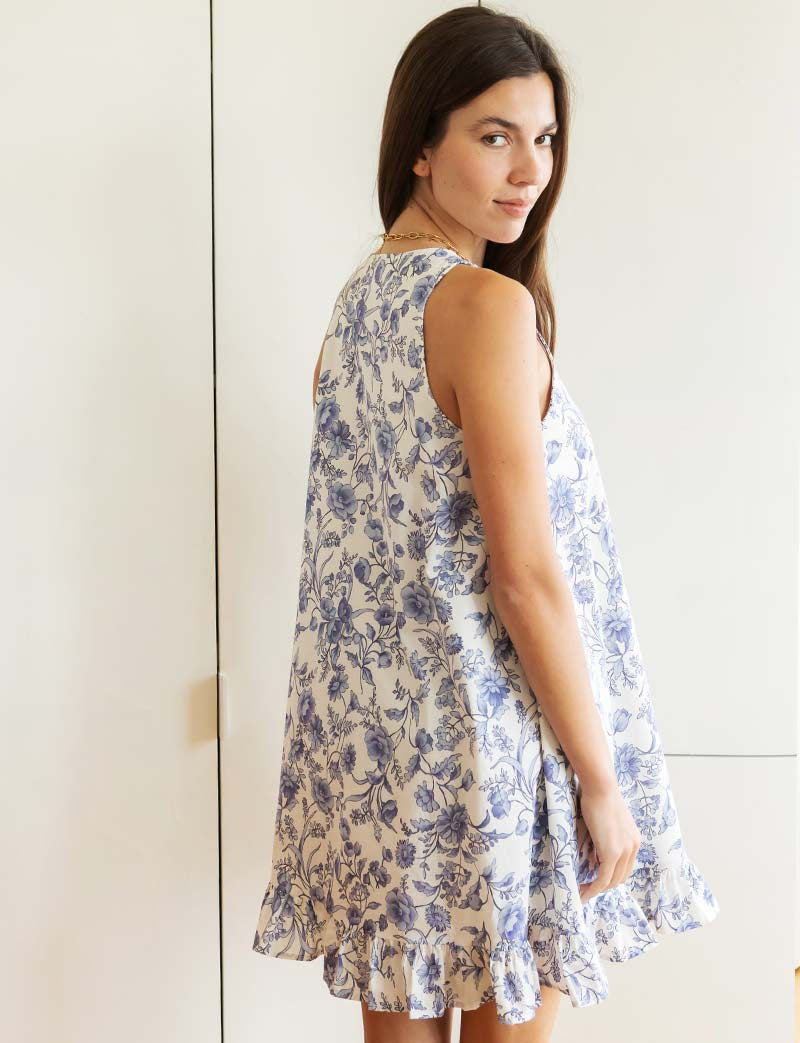 Blue floral dress Jesica