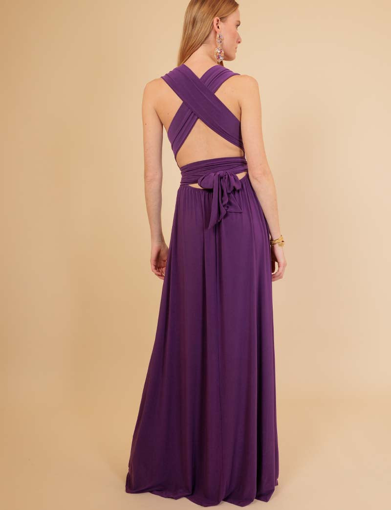 Vestido multiposición violeta Annabella