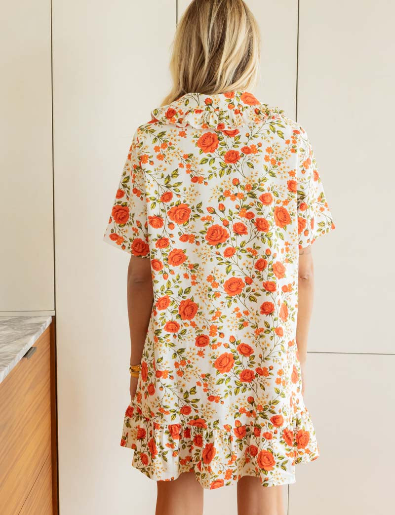 White floral robe Navi