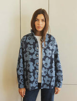 Veste bleue fleurie Denvy