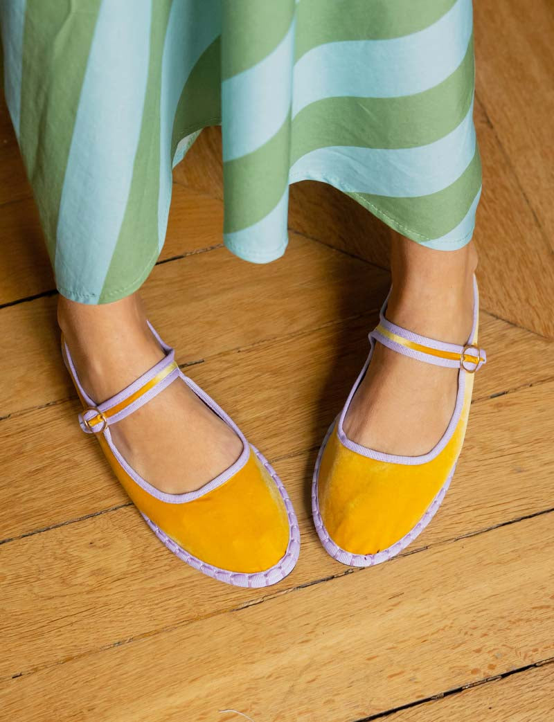 Yellow & Lilac Ballerinas Nono