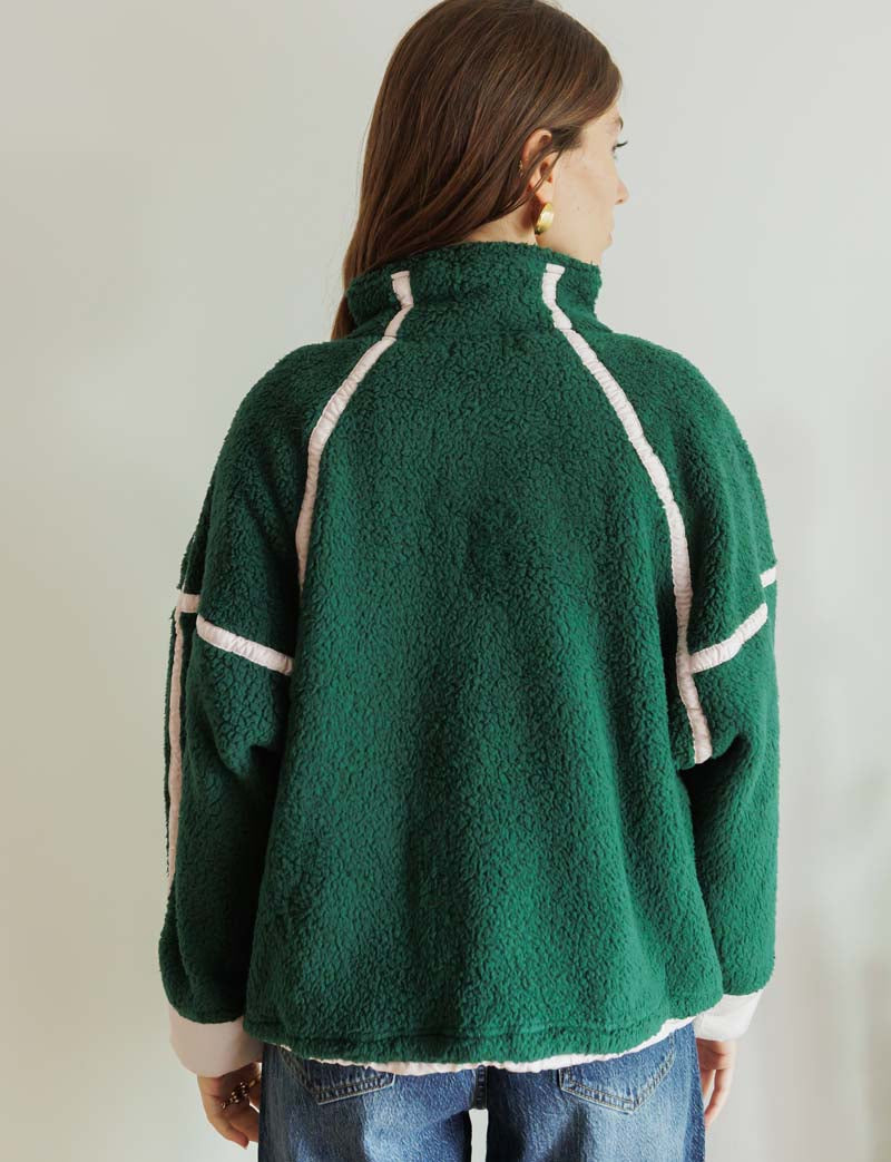 Veste verte & rose Sloan