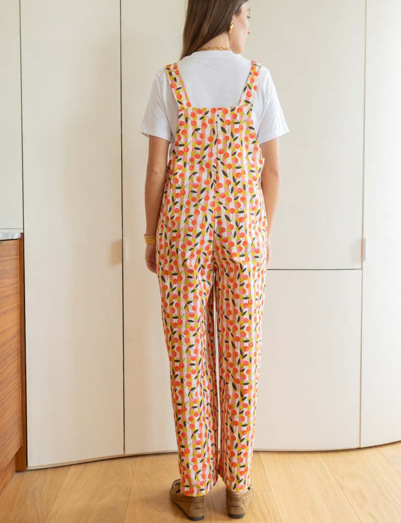 Alix cherry overalls