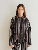 Veste marine à rayures Zeno