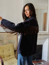 Blue Boya fringed jacket