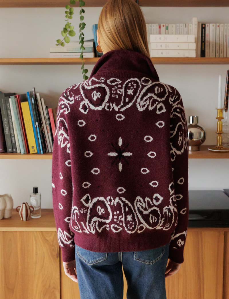 Alban burgundy sweater
