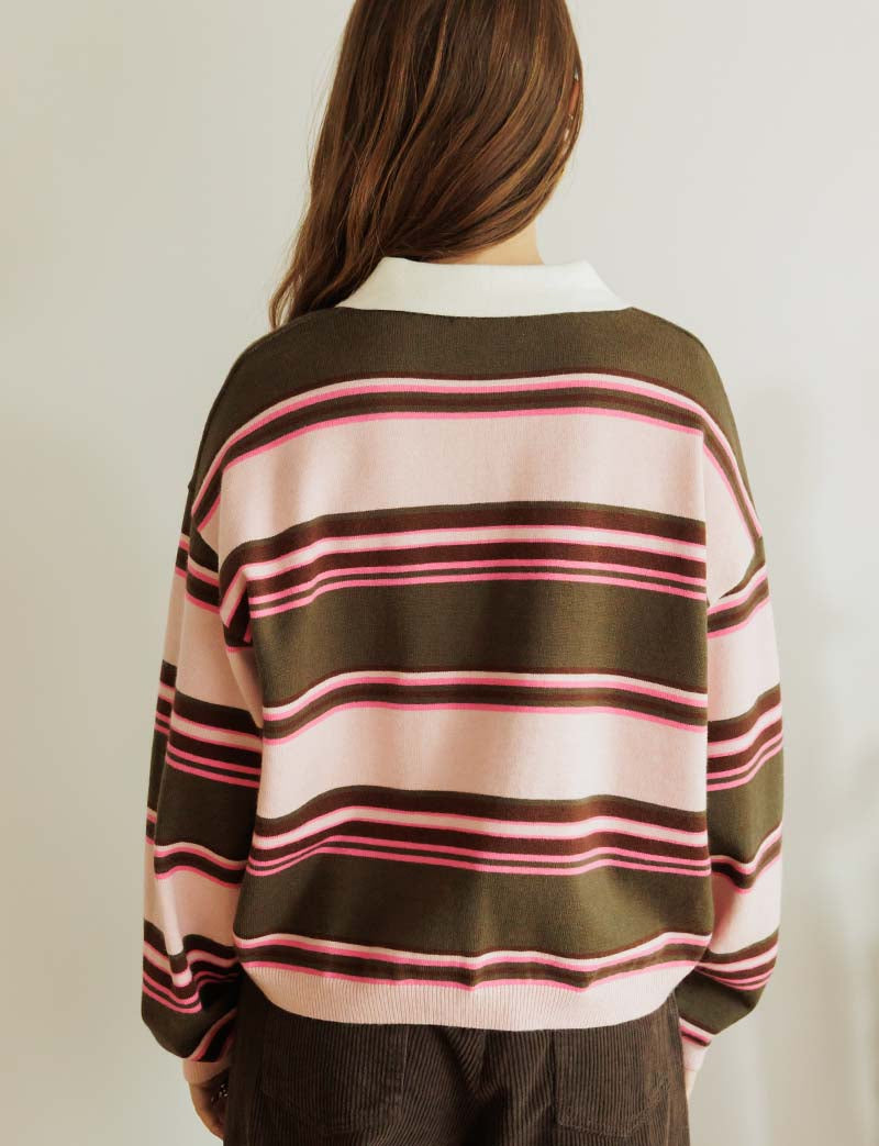 Jersey rosa y caqui Reese