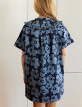 Robe bleue fleurie Kivi