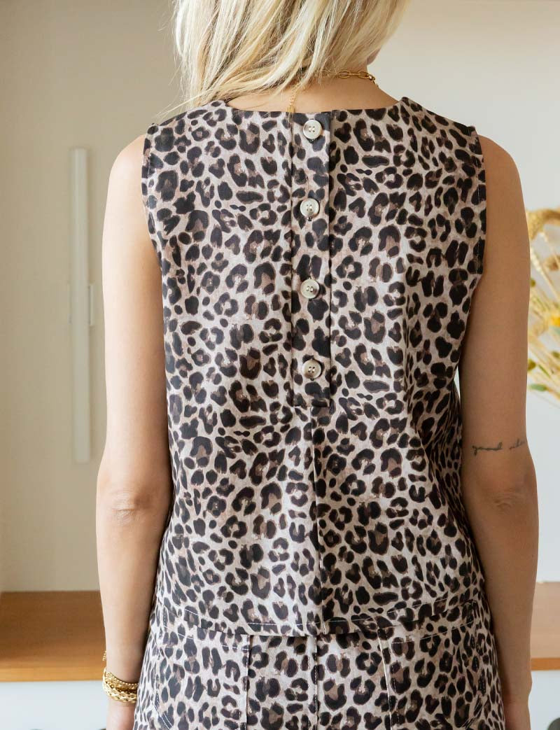 Leopard Print Top Ansa