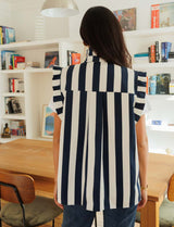 Navy striped jacket Drisa