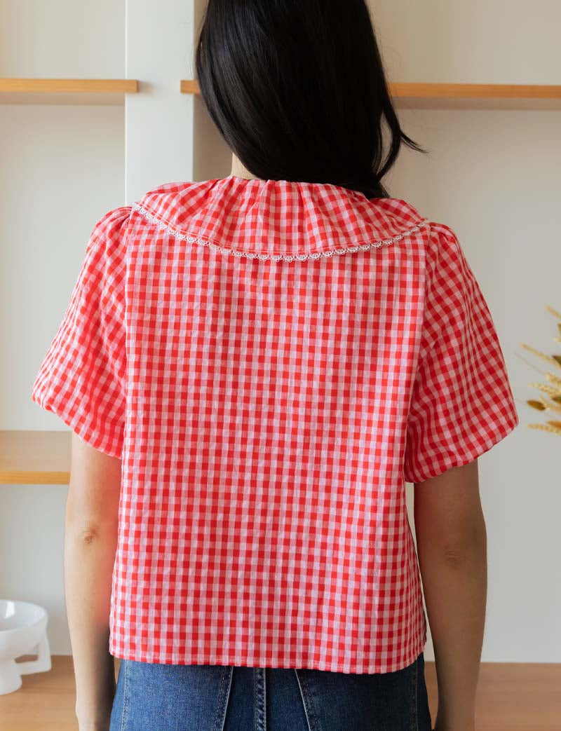 Blusa vichy roja Sofi