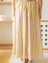 Yellow and Lilac Skirt Yvelle