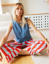 Blue Arous Top