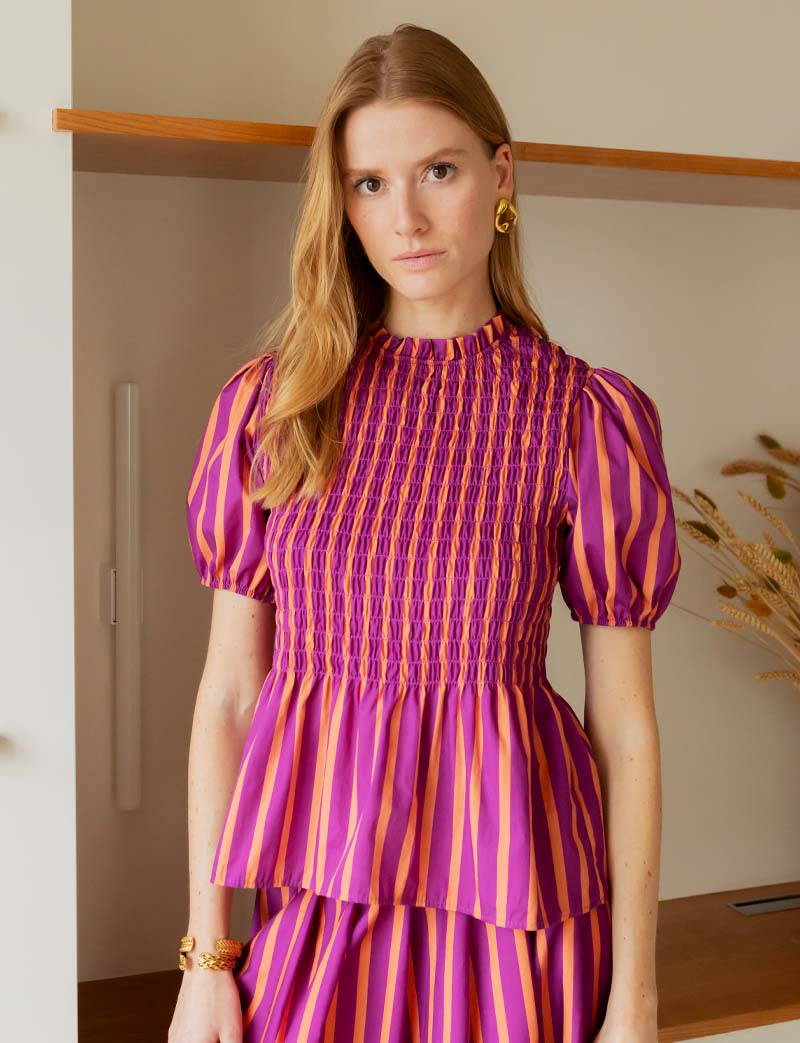 Top violeta Batis
