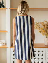 Navy striped dress Malo