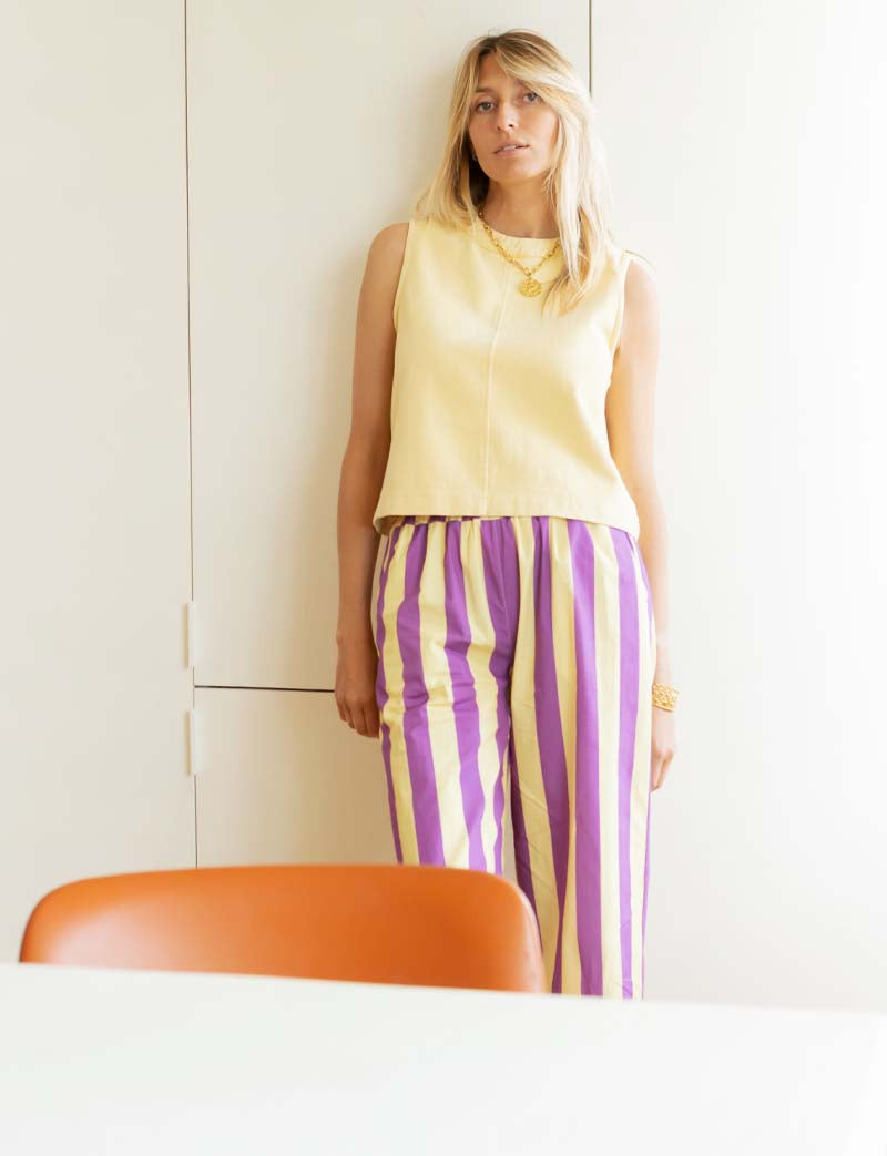 Yellow and Purple Gasty Pants
