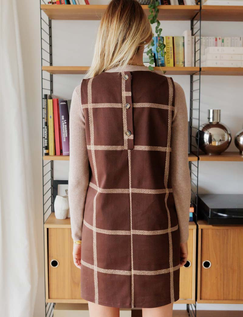 Robe marron Rini