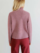 Gilet à rayures bordeaux Ekai