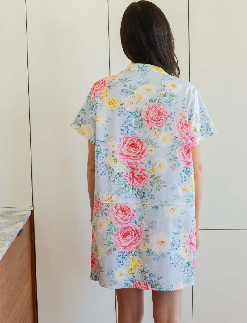 Robe ciel fleurie Lena