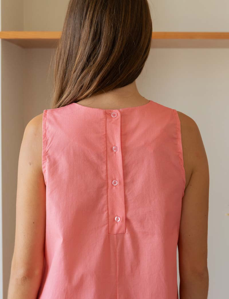 Robe rose paysage Constanca