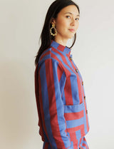Veste bordeaux & bleue Efrar