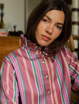 Denvy Striped Jacket