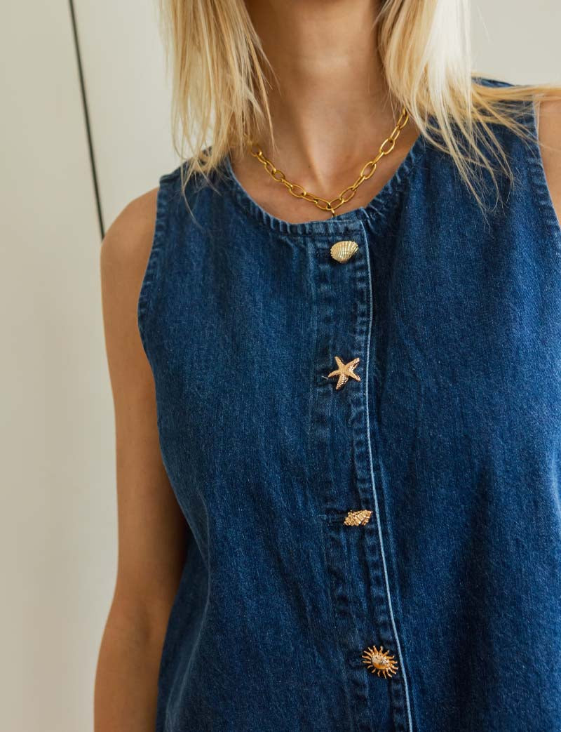 Robe en jean Analia