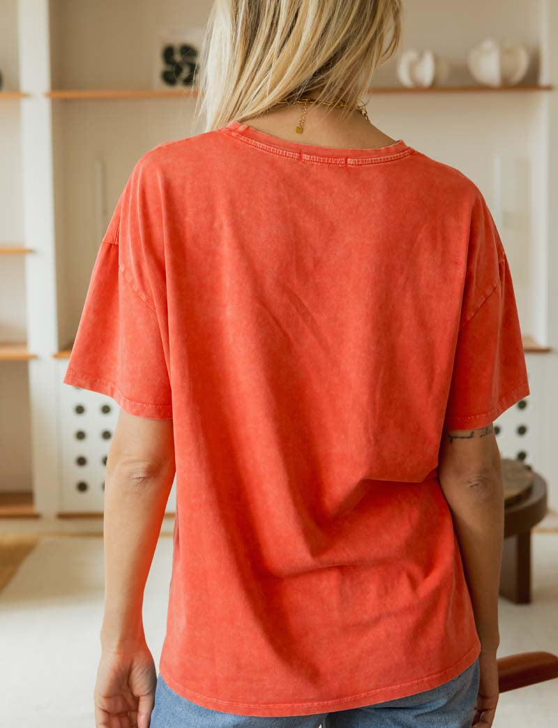 Coral Brooklyn T-shirt