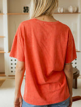 T-shirt corail Brooklyn