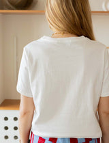 White Summer Side T-shirt