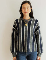 Pull marine & gris Marceau
