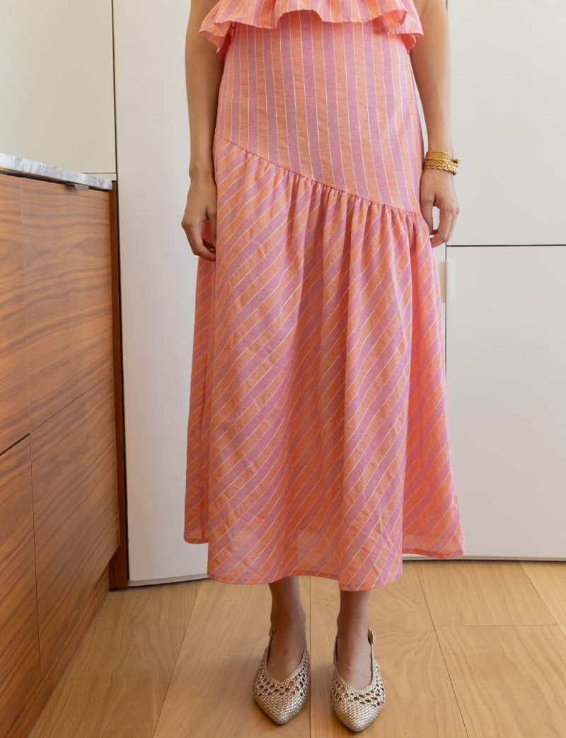 Coral & Lilac Skirt Marisol