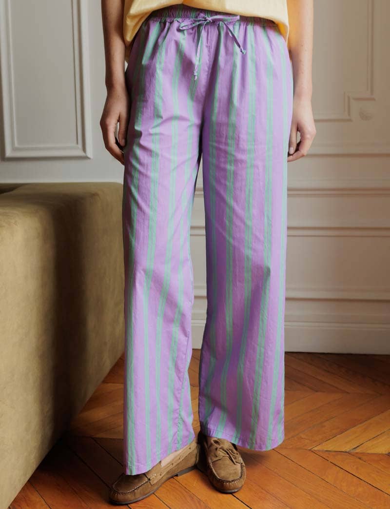 Lilac & Green Niko Pants