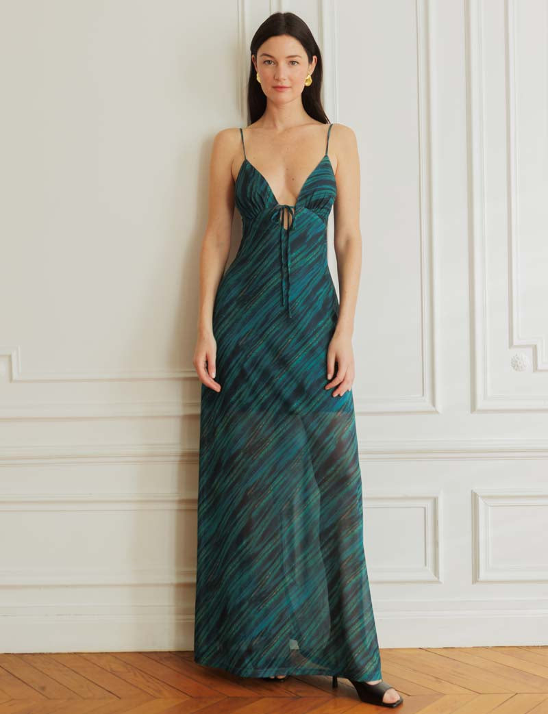 Robe bleue & verte Adelis