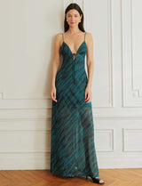Robe bleue & verte Adelis