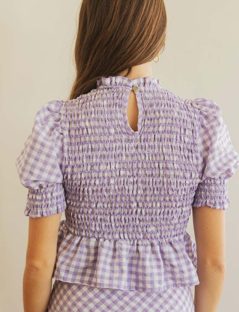 Lilac Vichy Top Paloma
