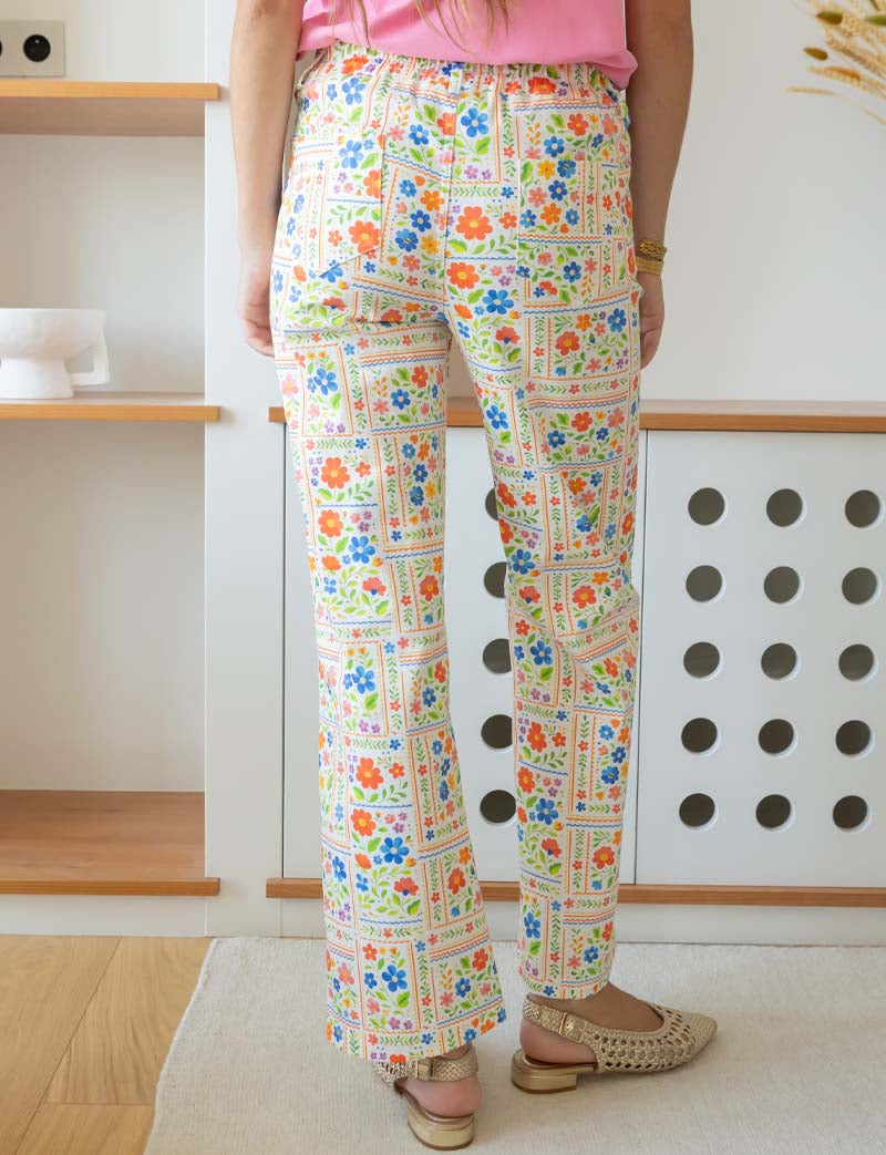 Jean patchwork fleuri Jony