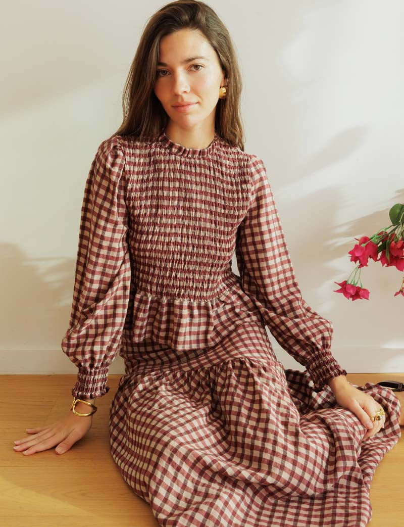 Gingham blouse Palomy