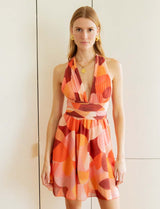 Robe terracotta multi Liara
