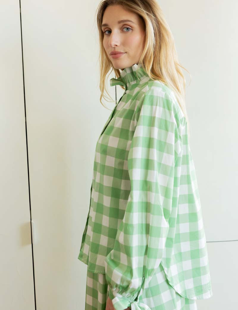 Chemise vichy vert Mateo