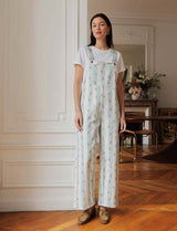 Salopette à rayures & fleurs Roey